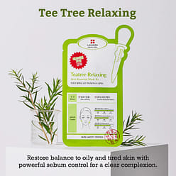 Leaders Insolution Tea Tree Relaxing Skin Renewal Mask Rx (10 Sheets) 10 box