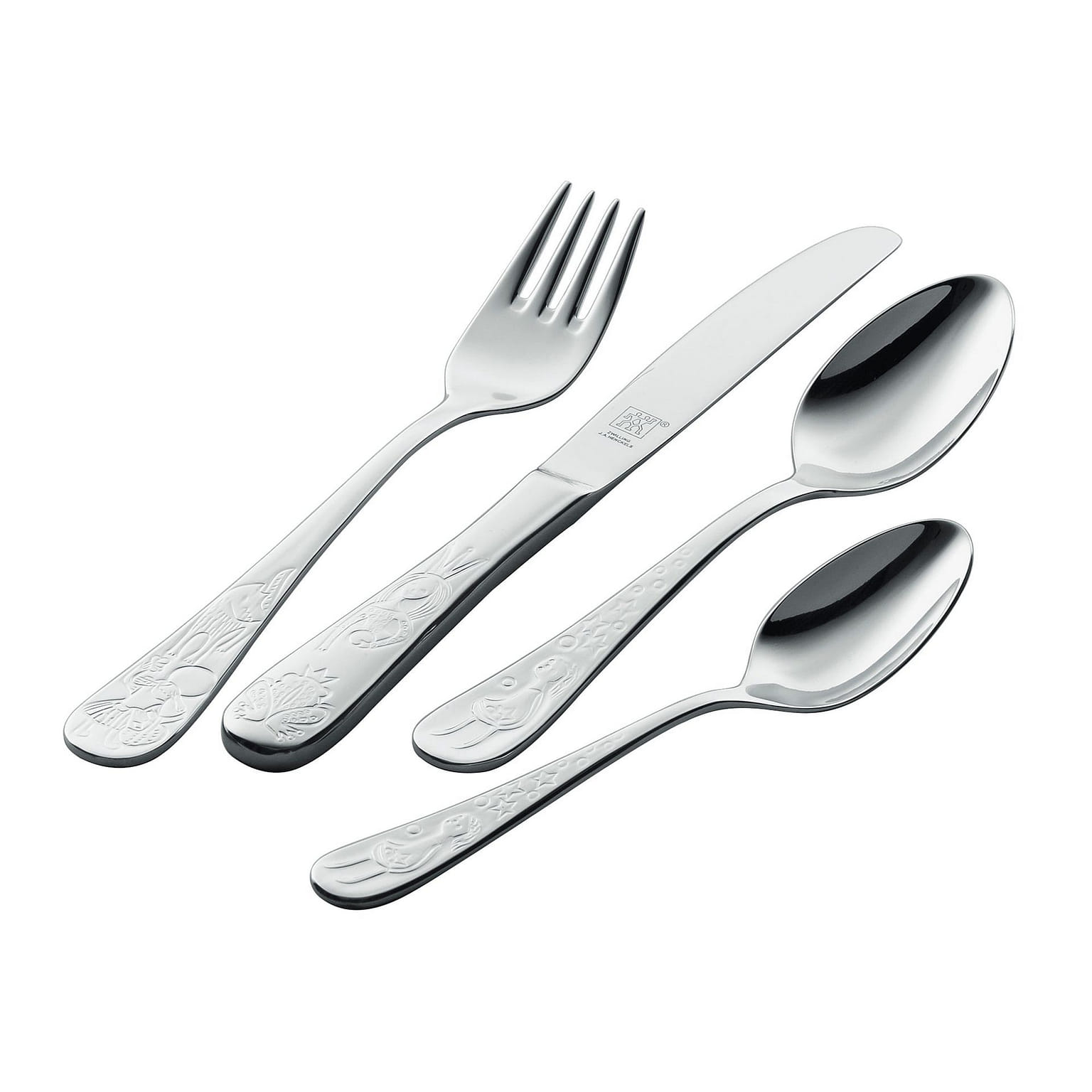 ZWILLING TWIN Kids Grimm's Fairytales 4-pc 18/10 Flatware Set 1 개