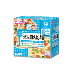 WAKODO Baby Vegetable Risotto Bento for 9 months+[Udon + steamed egg] 1 each