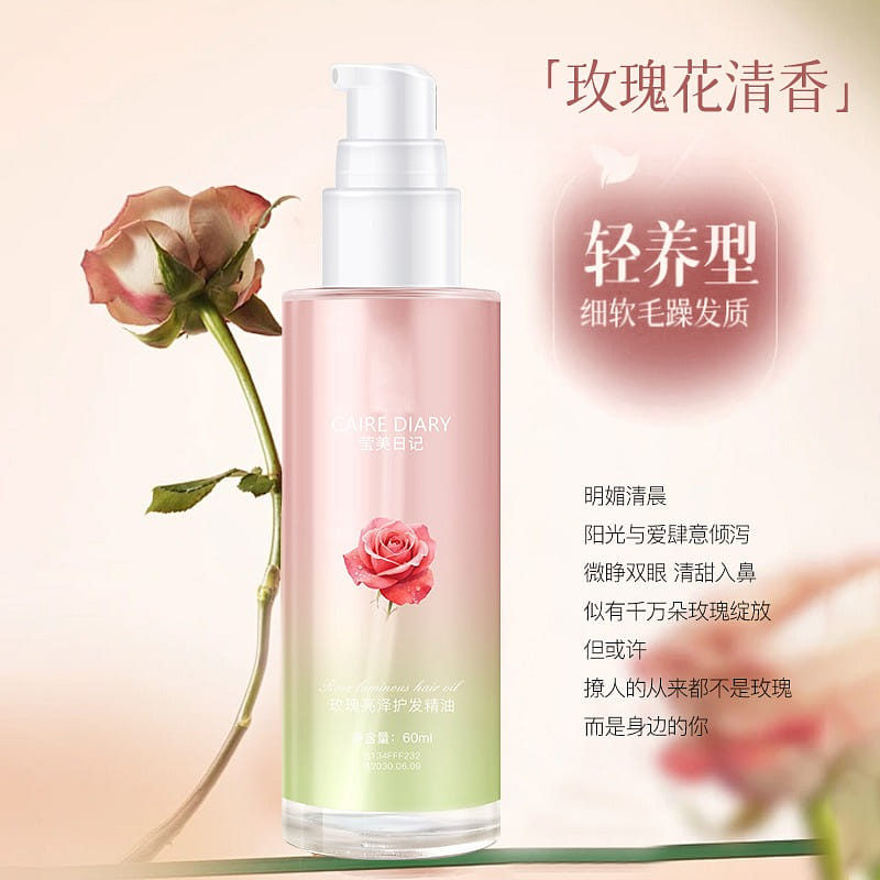 Rose Shine-Enhancing Hair Oil:Tames frizz,leaves h 60 ml