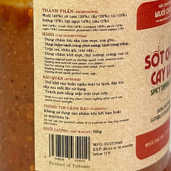 Chu Hai Medium Spicy Vietnamese Hot Sauce - 17.6oz 500 g