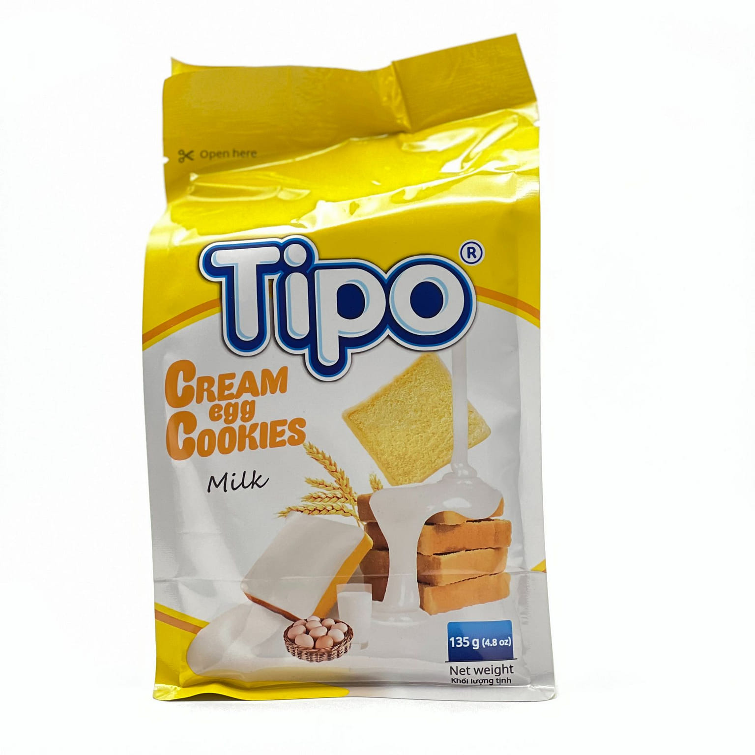 BÁNH TRỨNG KEM SỮA TIPO 4.8 oz