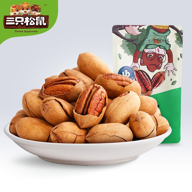 Three Squirrels Beacon Nuts 120g Casual Nuts Cream Flavor Dried Fruits 120 กรัม