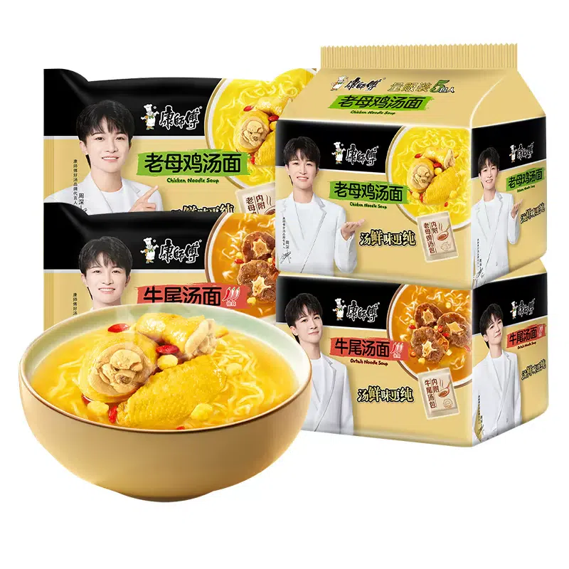 Master Kong's instant noodles, good soup noodles, old hen soup flavor, 110g*1 sachet 110 그램