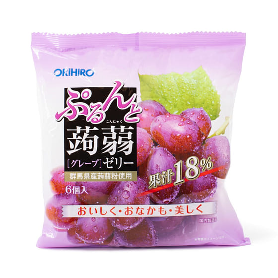 weee_snack_Orihiro Konnyaku Konjac Grape Jelly 6 pcs 120 g