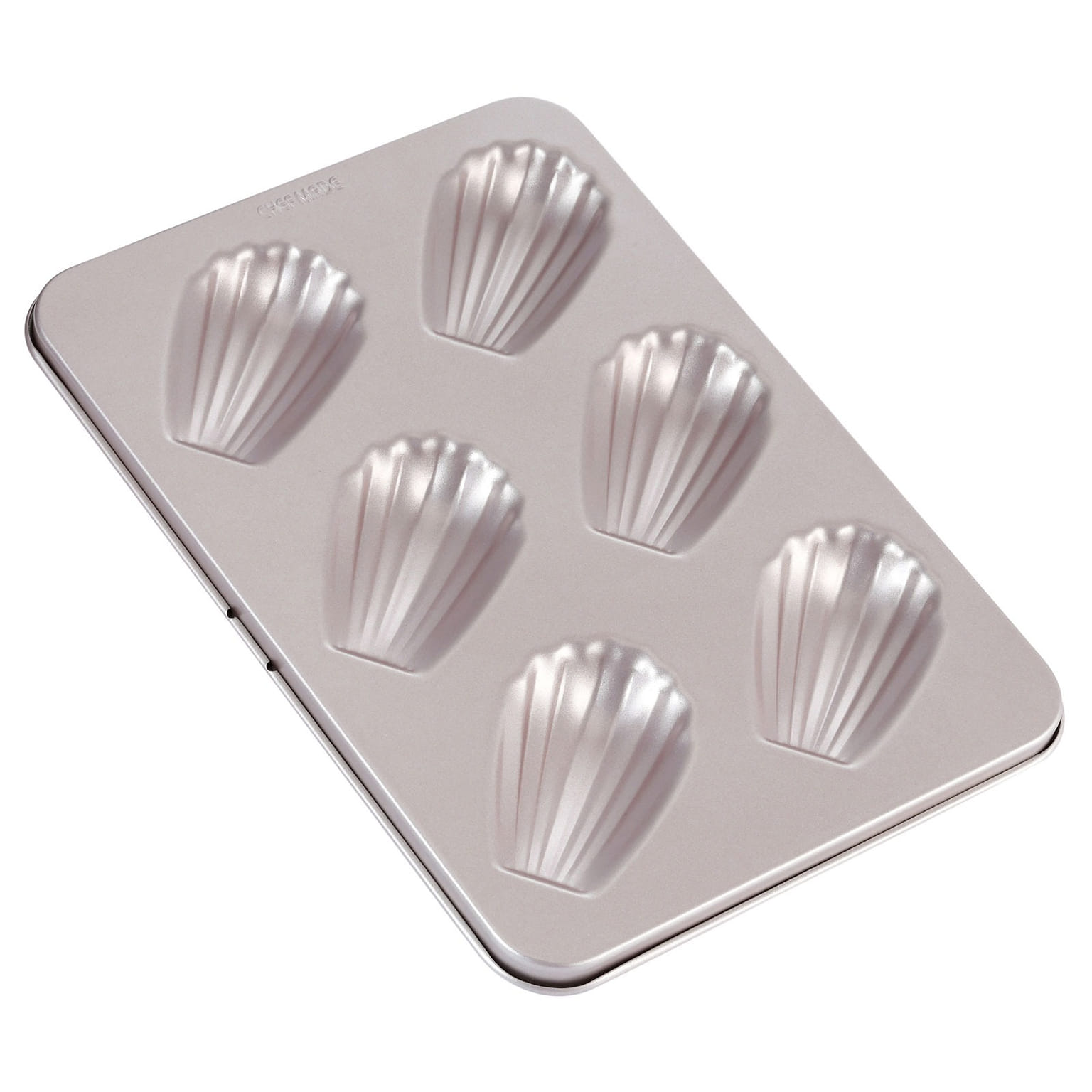 CHEFMADE 6-Cavity Oval-Shell Madeleine Bake Pan 1 each