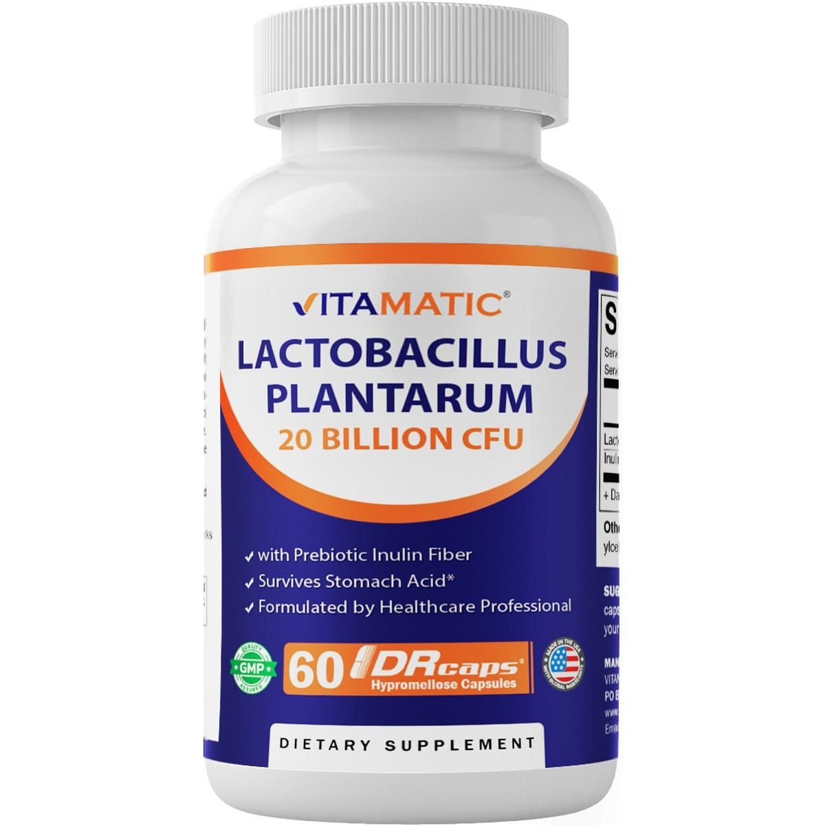 Lactobacillus Plantarum 20 Billion - 60 DR Capsule 1 개