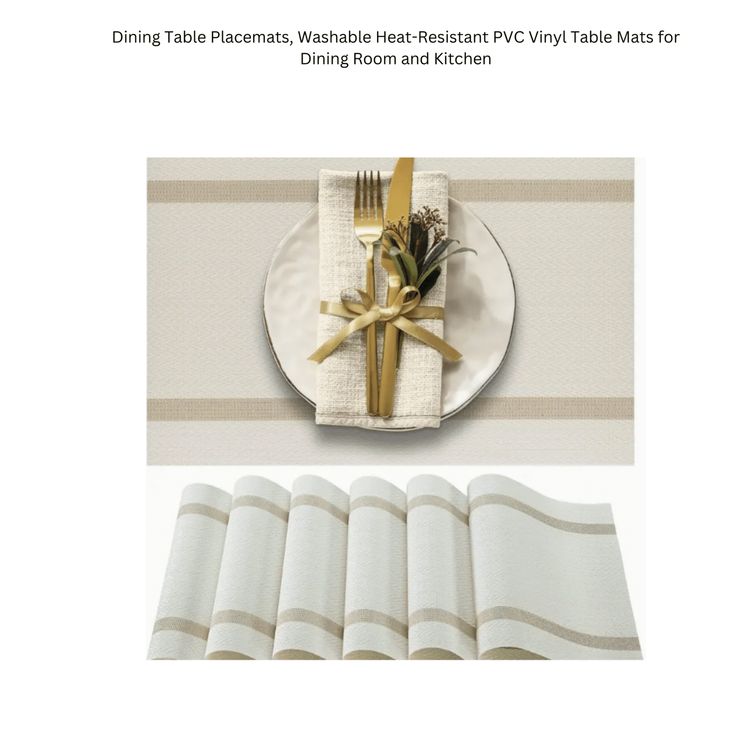 Dining Table Placemats, Washable & Heat Resistance 6 개