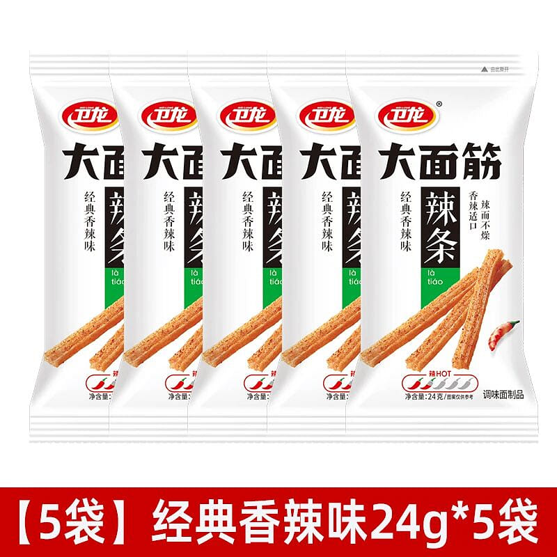 Weilong Big Gluten Classic Spicy Flavor 24g*5packs 120 g