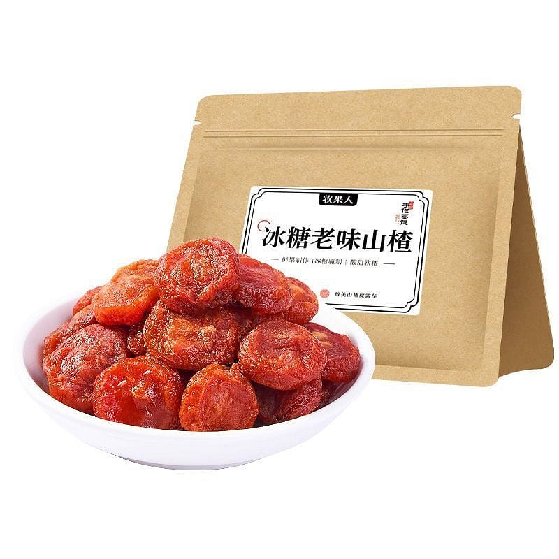 Muguoren Rock Sugar Hawthorn Preserved Fruit 500g 500 g