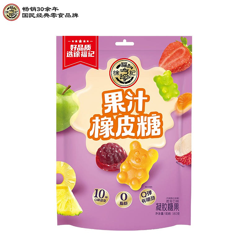 16 packs of Hsu Fu Chi Gummy mixed flavor 180 グラム