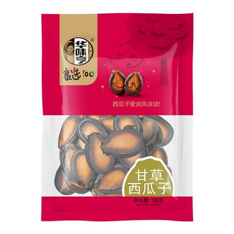 华味亨甘草西瓜子坚果炒货品质干果休闲小吃零食 138 克