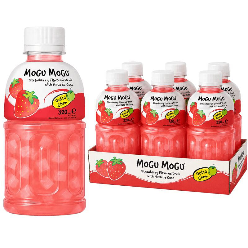 Mogu Mogu 딸기 나타드코코 음료 10.8 fl.oz 6 병