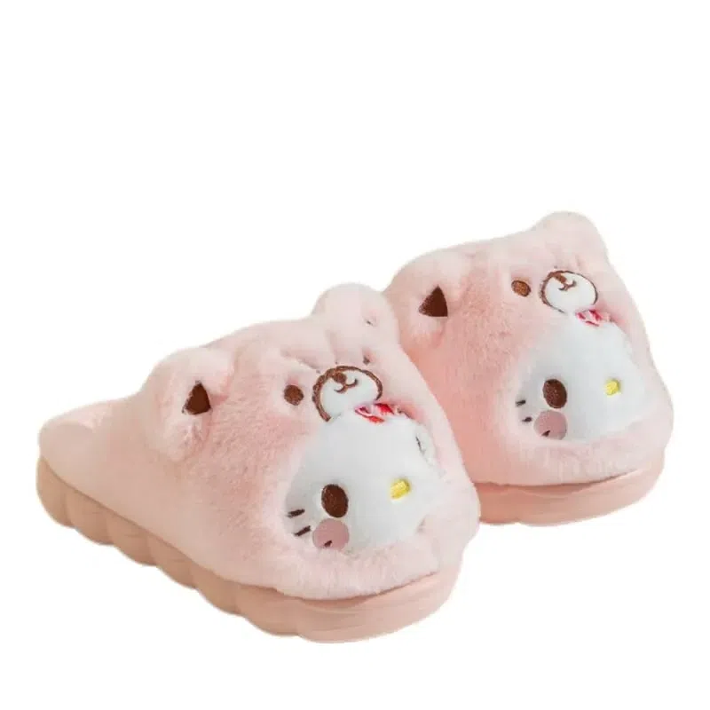 Sanrio Autumn/Winter Cotton Slippers Cute Children Adult- Hello Kitty40-41 1 Pc 1 ส่วน