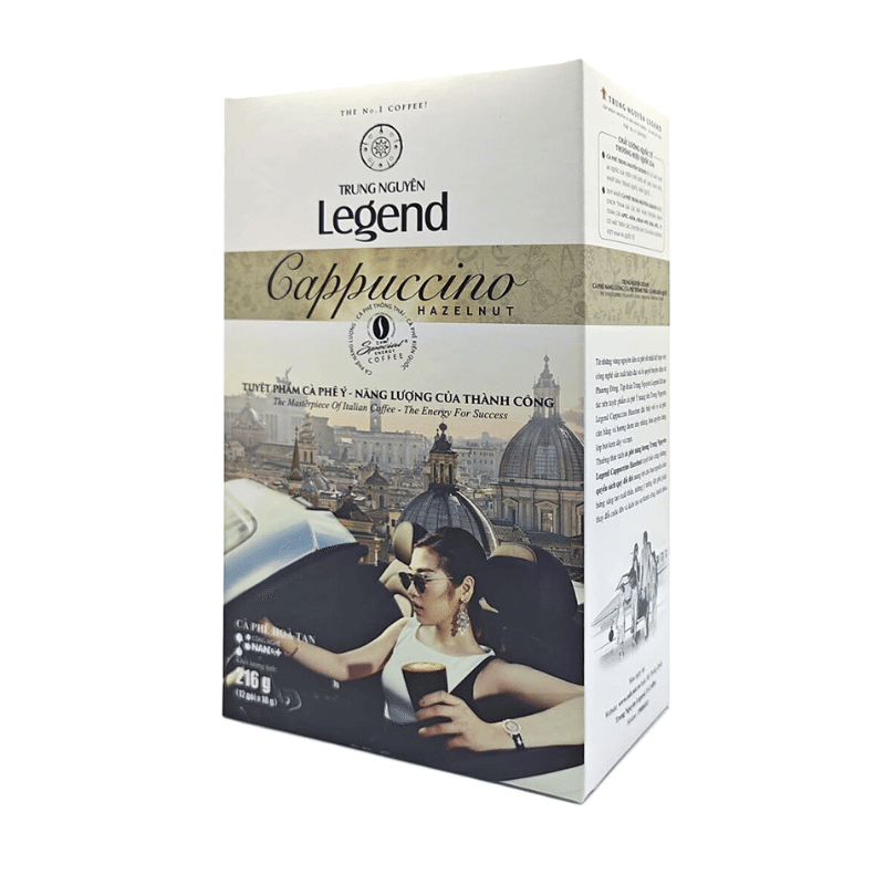 Trung Nguyen Legend Cappuccino Hazelnut Instant Coffee 12*18g 216 그램