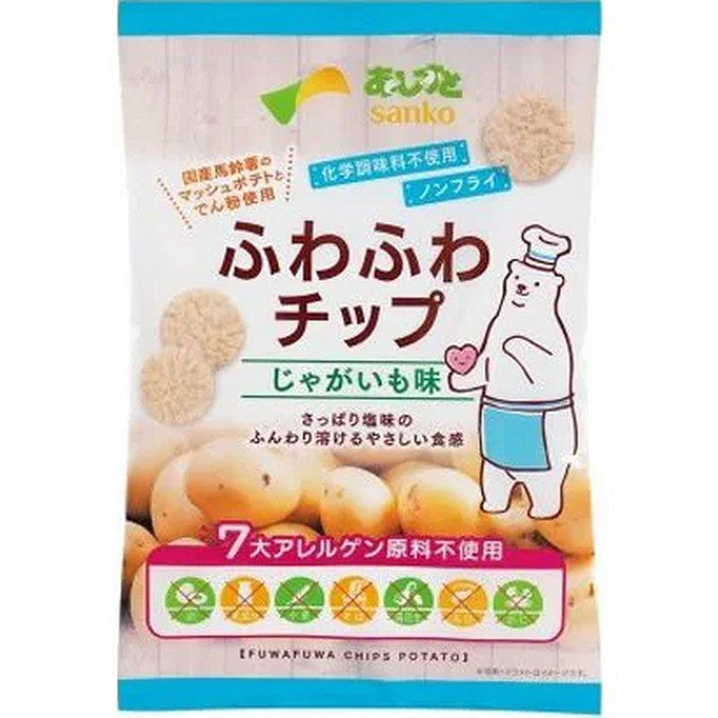 Sanko Fluffy Chips Potato Flavor 20g [Snack Food] 1 개