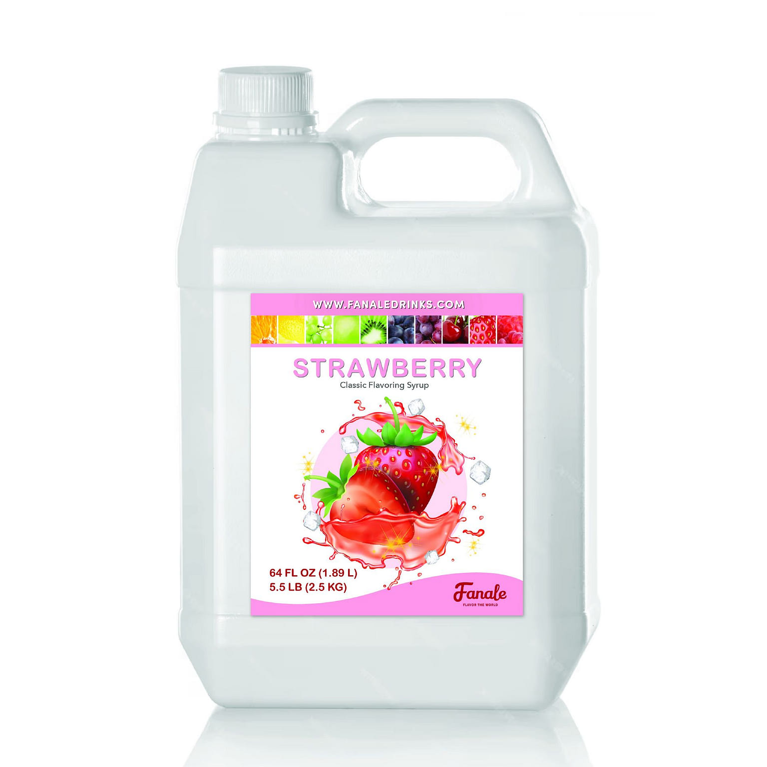 Fanale Classic Flavoring Syrup for Bubble Tea Strawberry Flavor 5.5 pao