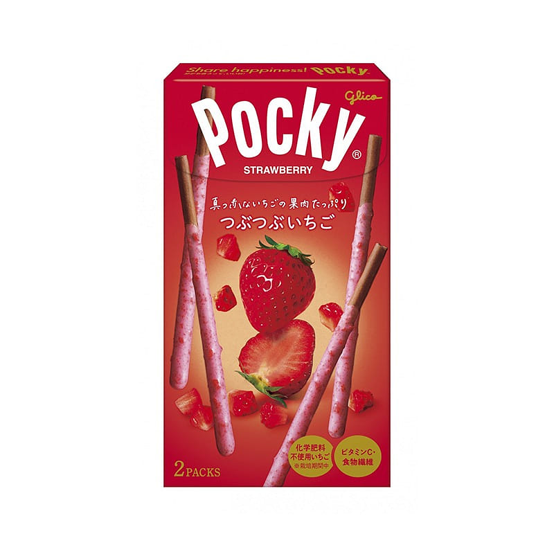 Glico Pocky Strawberry Chocolate Bar 2 bags 1 개
