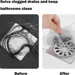 30个装厨房浴室地漏贴包邮 一次性毛发过滤网 厨房卫生间下水道防堵防虫防蟑粘纸 排水口贴纸 适用于浴室 洗衣房 浴缸 厨房水槽等人体和宠物毛发多的地方,美国发货 1 份