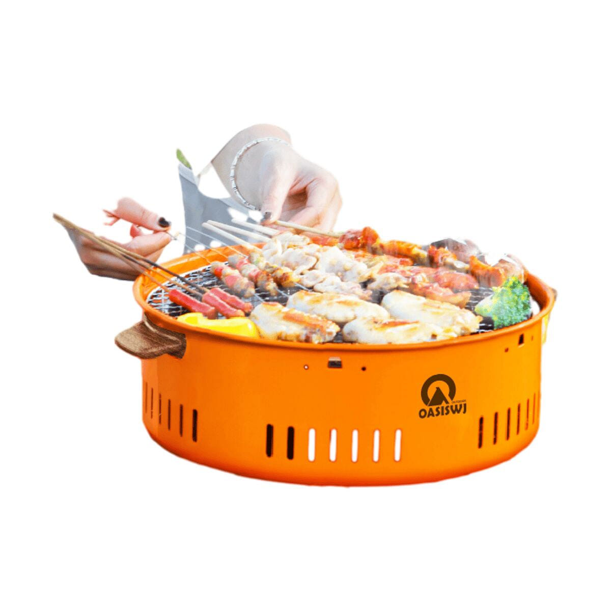 Oasis Round Grill - White 1 each