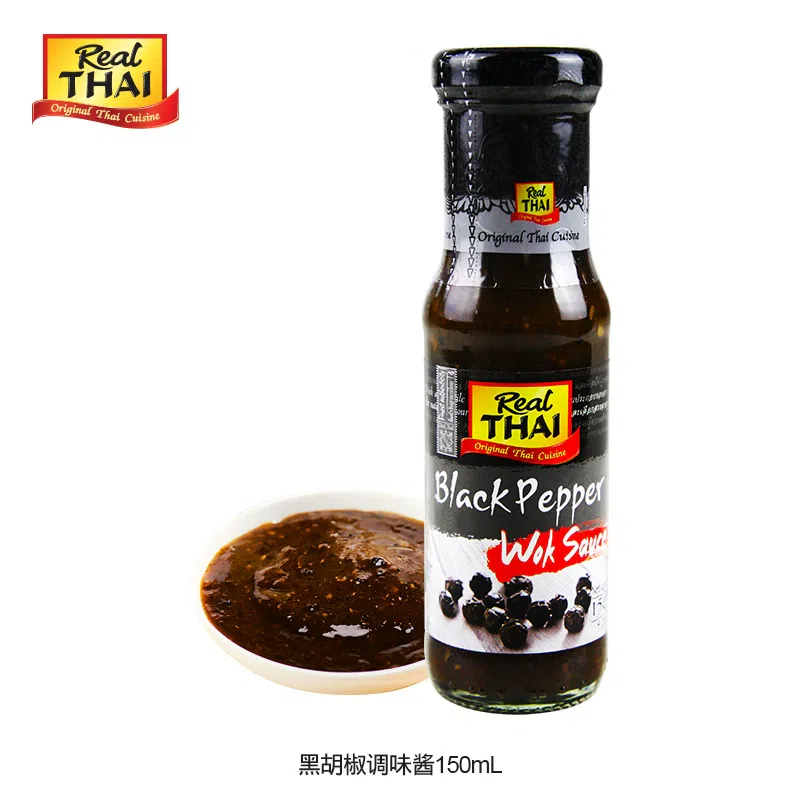 Lili Tai Black Pepper Sauce 150ml * 1 bottle Black Pepper Beef, Chicken, Pasta Thai Sauce 150 g