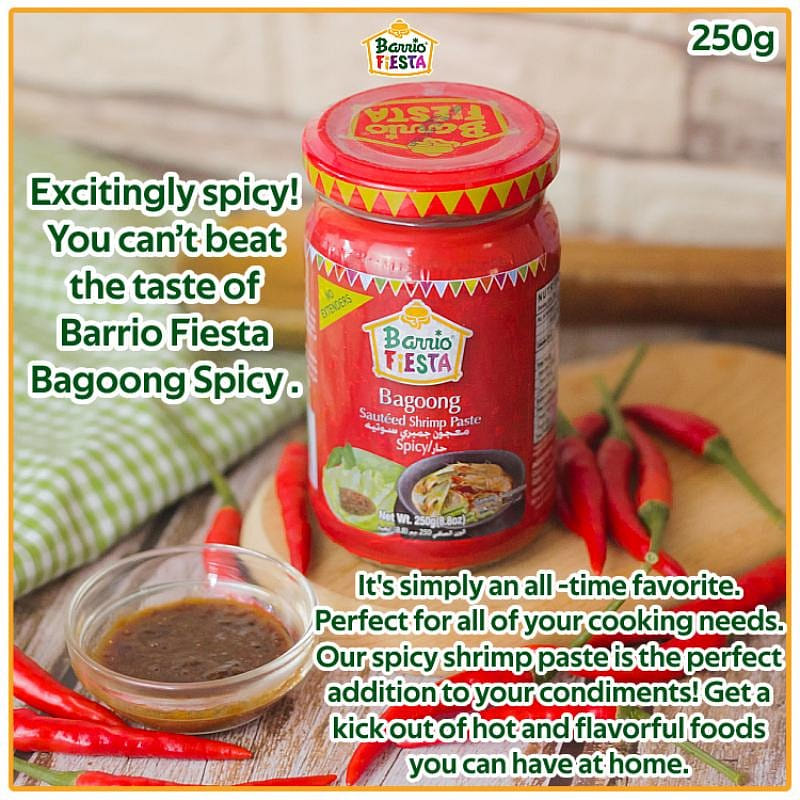 Barrio Fiesta Bagoong Sauteed Shrimp Paste Sicy 250 กรัม