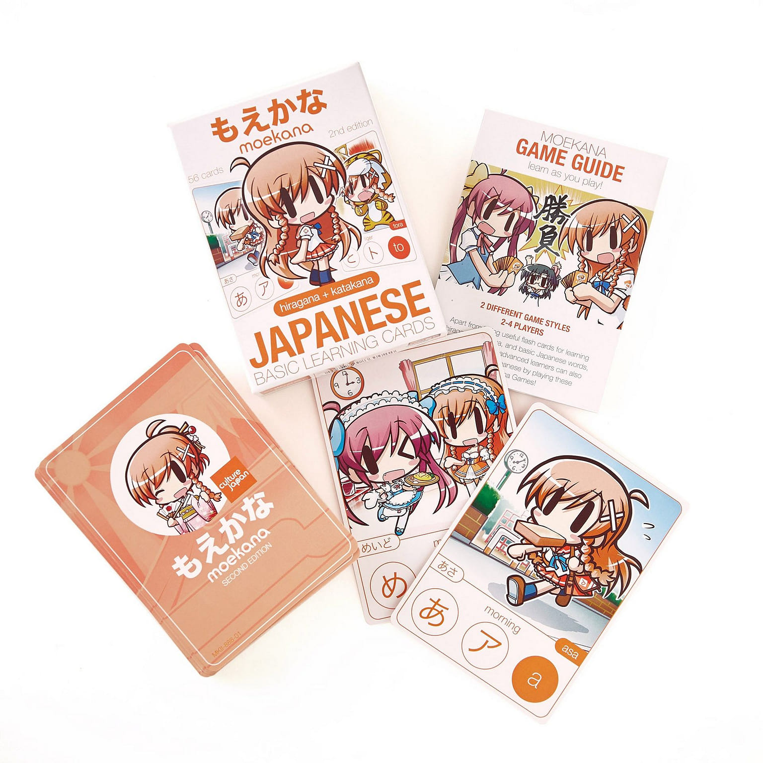 Mirai Suenaga & Friends Moekana Cards - Hiragana 100 กรัม