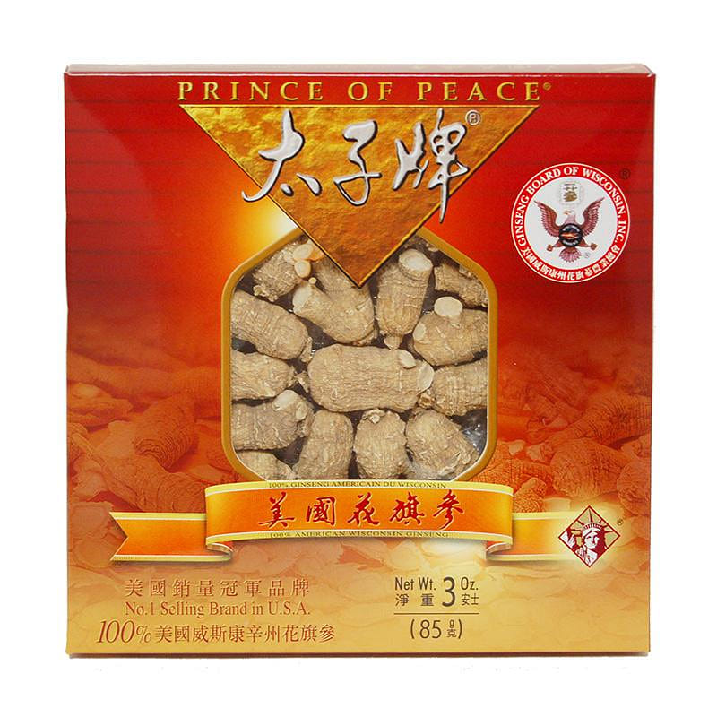 Prince of Peace Wisconsin American Ginseng Round Roots 3 oz 1 케이스