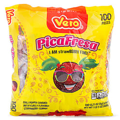 Vero Pica Fresca Chili Coated Strawberry Candy Gummies 600 g