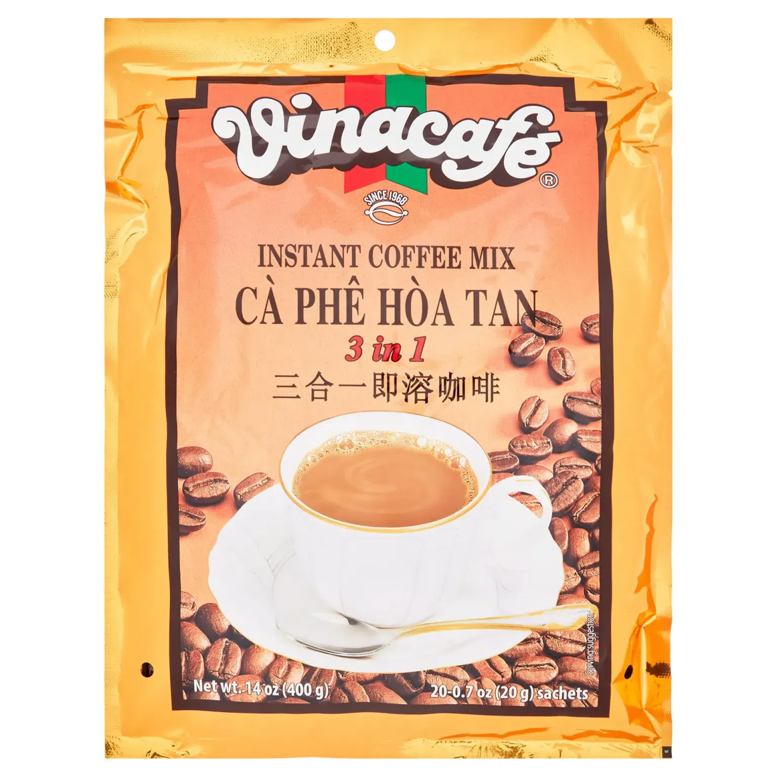 Vinacafe Instant Coffee Mix 20pk 400 g 1 개