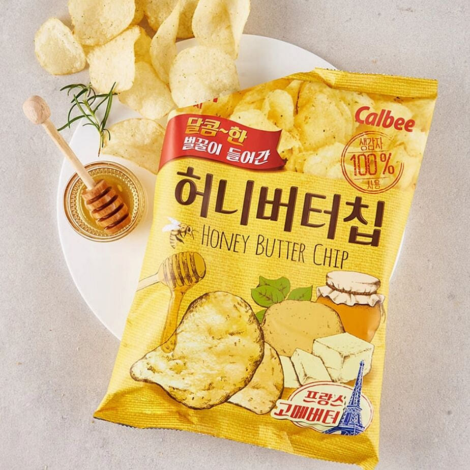 Korean Honey Butter Potato Chips 60g*3 180 그램