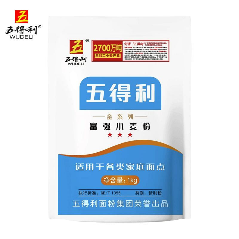 Wudeli Flour General Jinfuqiang Wheat Flour Household Bread All-purpose Buns, Dumplings, Steamed Buns, White Noodles 1000g 1000 그램