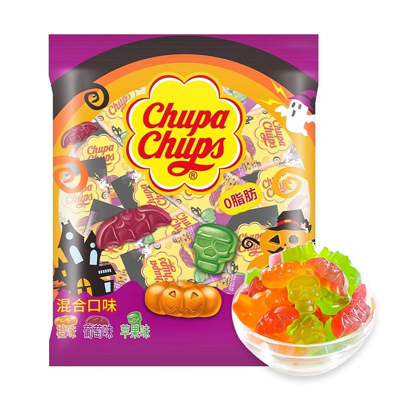 Chupa Chups Halloween Gummy Fruit Candy 450g 450 g