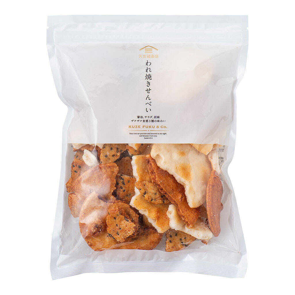 Kuzefuku Shoten 3 Flavors Rice Cracker Crumbs 220g 1 each