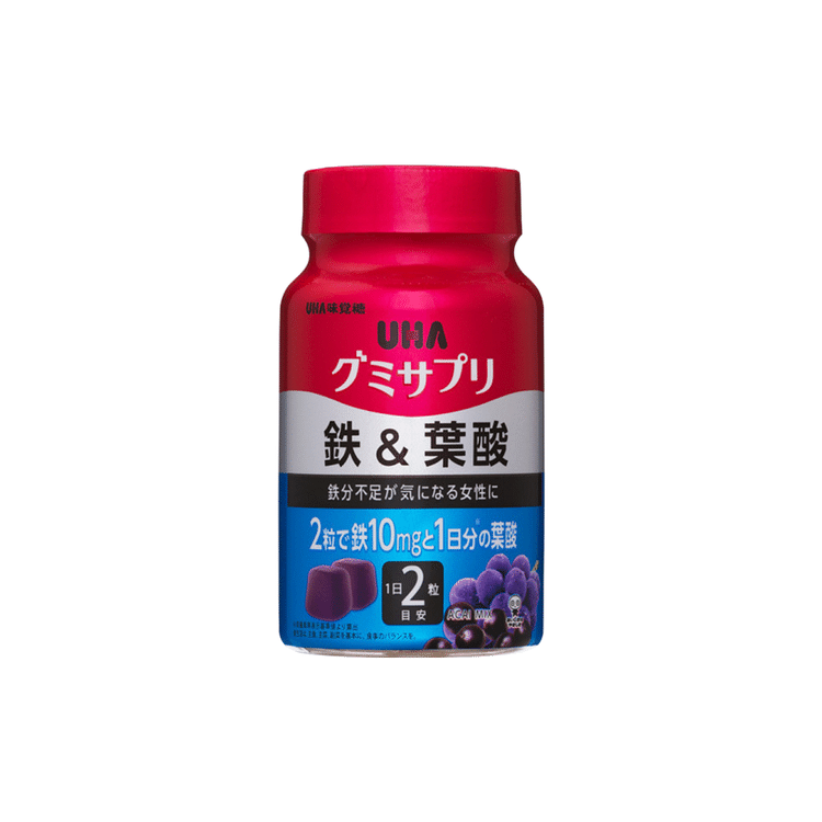 グミサプリ鉄＆葉酸30日 - Weee!