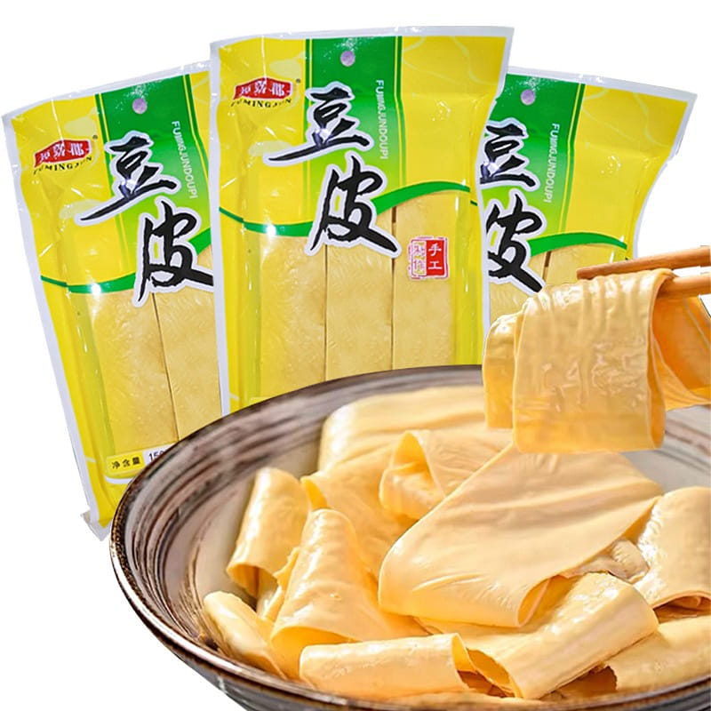 Dried bean skin oil bean curd skin 150g dried bean curd bamboo goods 3 bags 150 g