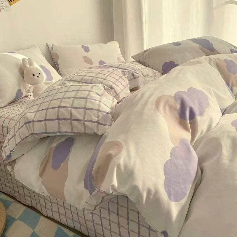 [a small cloud150*200] INS Bed 4 Piece Duvet Cover + Sheet + Pillow Ca 1 개