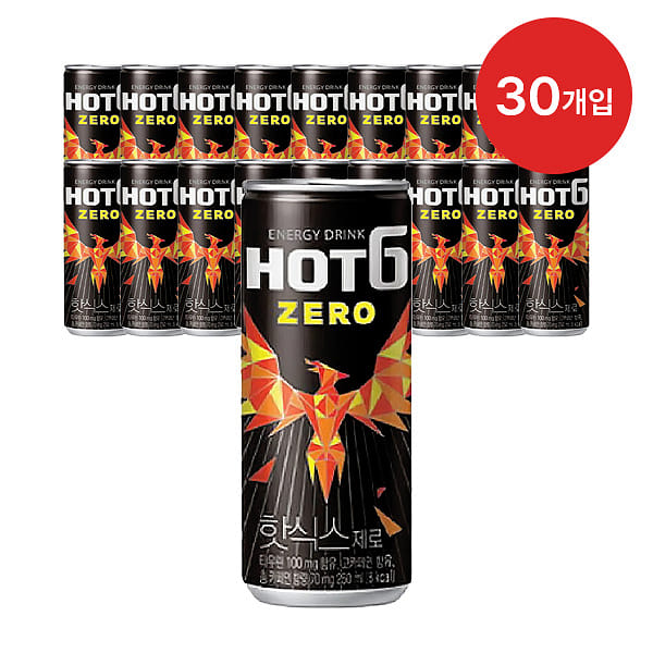 핫식스 제로 탄산음료 (175ml x 30개입) - Weee!