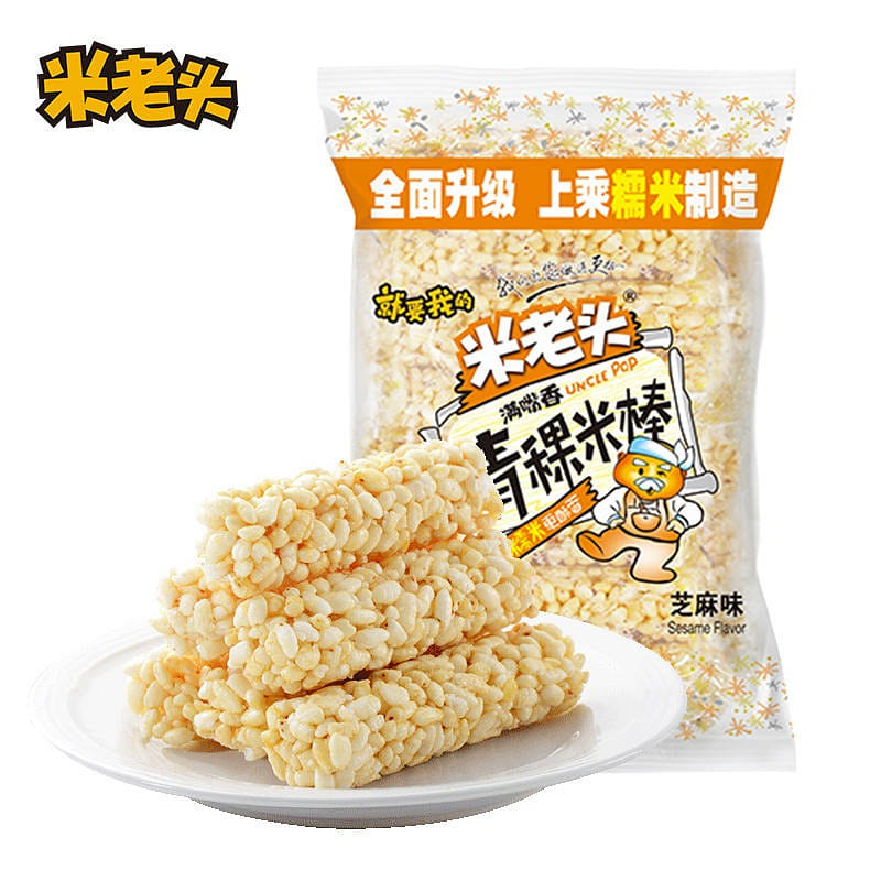 Milaotou highland barley rice stick sesame flavor coarse grain rice crisp 150 กรัม