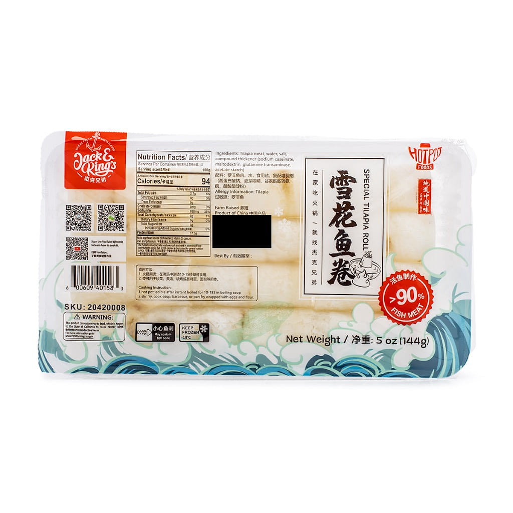 Jack & King's Special Tilapia Roll , Frozen 144 g