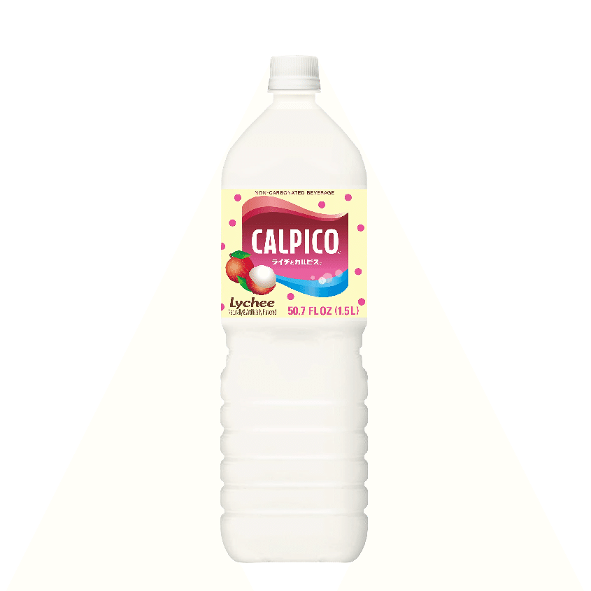 Calpico Non-Carbonated Soft Drink, Lychee Flavor 50.7 oz 1 ส่วน