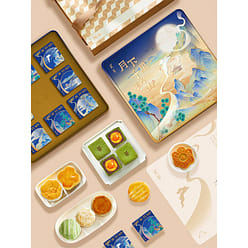 [contains 8 pieces] Guan Cha runny Heart Mooncake 395 g