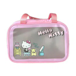 Sanrio Scrub Makeup Bag Waterproof Portable Large-Hello Kitty 1 each