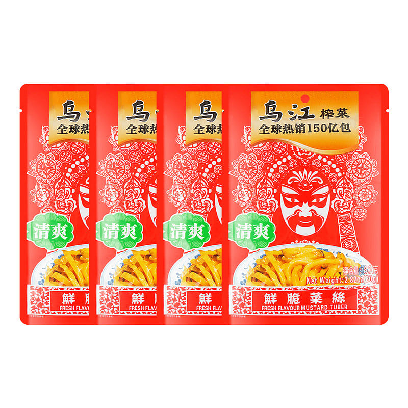 Wujiang Light Fresh Flavor Maustard Tuber 4pack 4 개입