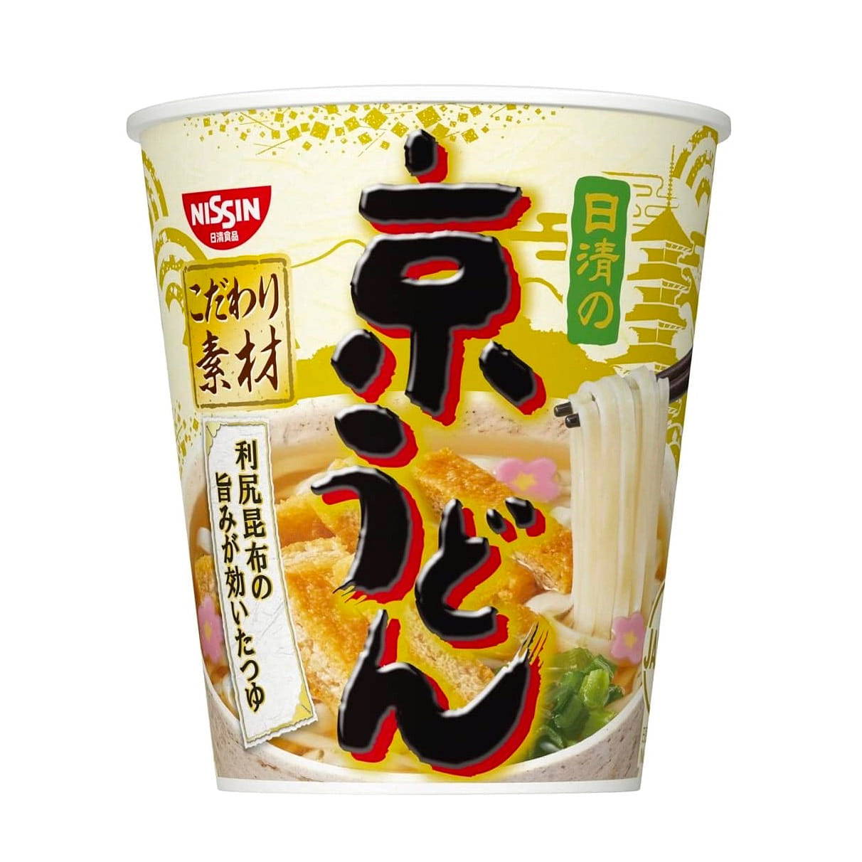NISSIN NODDLES UDON Cup Soy Sauce Kelp Broth 69g 1 ส่วน