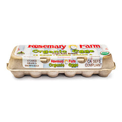 Rosemary Farm 유기농 브라운 달걀 12 개입