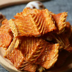 The fish steak is spicy with salt and pepper 174 g