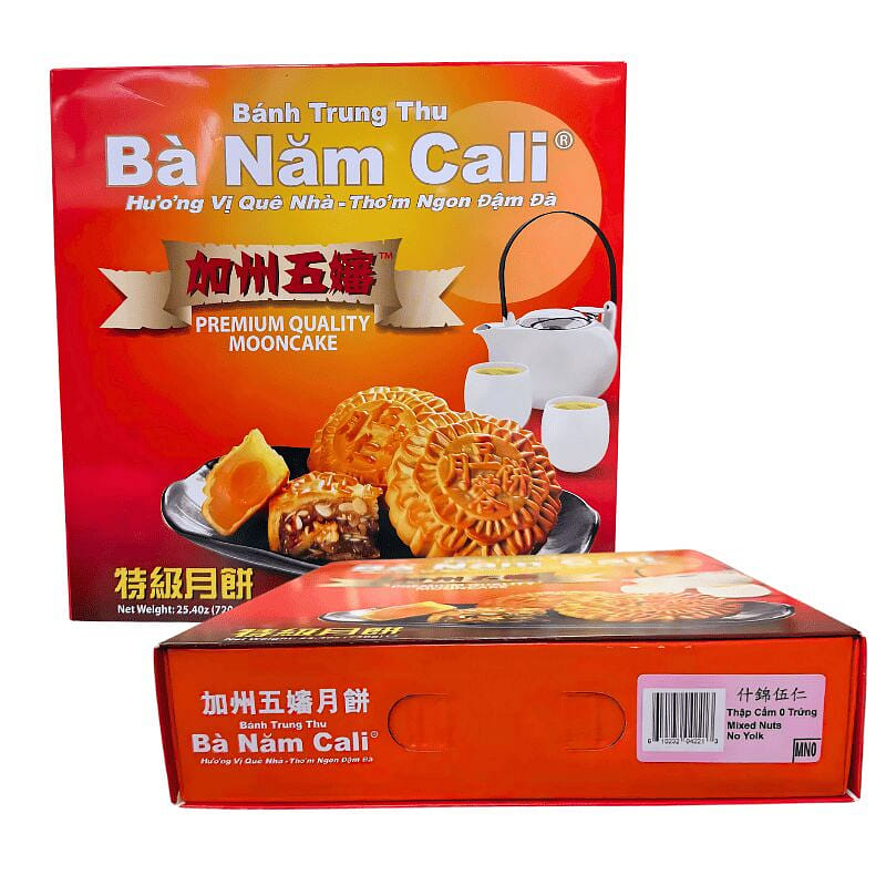 Ba Nam Cali Mooncake Mixed Nuts 0 Yolk 25.40 oz 1 개