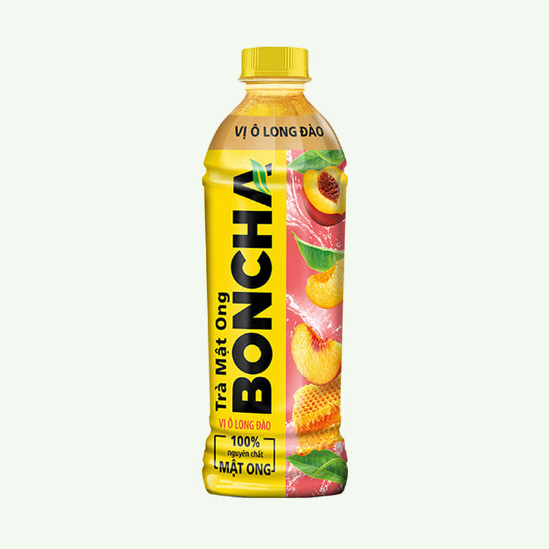 [BONCHA] Honey Peach Oolong Tea - 450 ml x 1 bottle