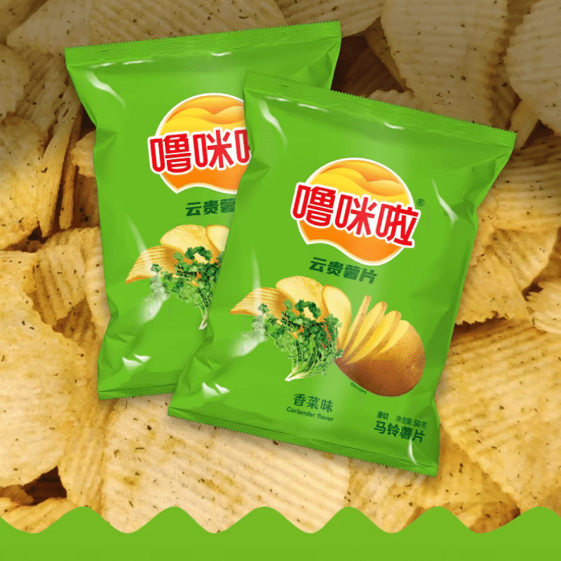 【嚕咪啦】香菜薯片 高原鮮切薯片 香菜口味 50 克